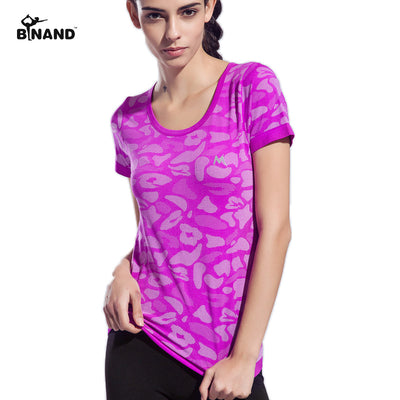 Camouflage Color Women Sports Yoga Shirt