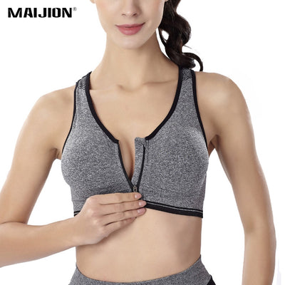 Bra For Running Front Zipper