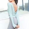 Long Sleeve Solid Yoga Top