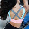 Mermaid Curve Spaghetti Strap Fast Dry Elastic Sport Bra