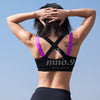 Mermaid Curve Spaghetti Strap Fast Dry Elastic Sport Bra