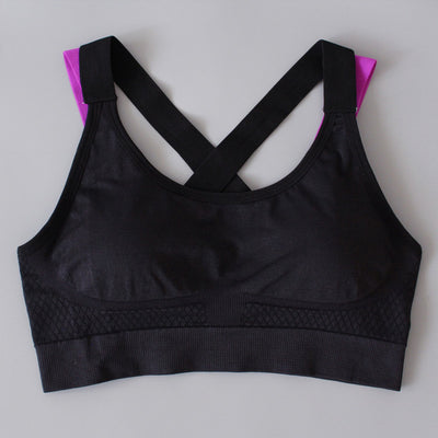 Mermaid Curve Spaghetti Strap Fast Dry Elastic Sport Bra